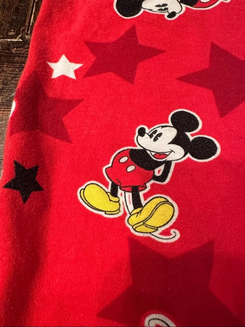 Disney Mickey Red Star Print Slip Dress. Size Small - Picture 2 of 10
